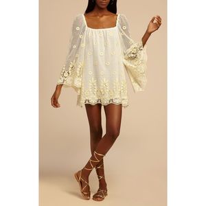 MIGUELINA | Nicolette Dress | NWOT Crochet Lace Square Neck Coverup Dress